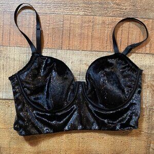 Women's Victoria Secret Very Sexy Black Shimmer Bra size 34B